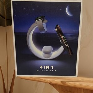 4 in 1 Mini Moon Wireless Charging Station